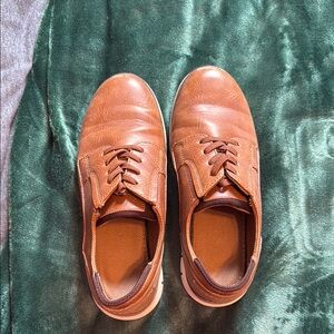 Men's Brown crown vintage  Leather Shoes